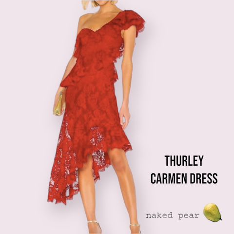 Thurley Carmen Dress, red
