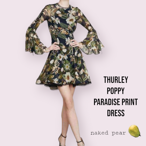 Thurley Poppy Paradise Print dress