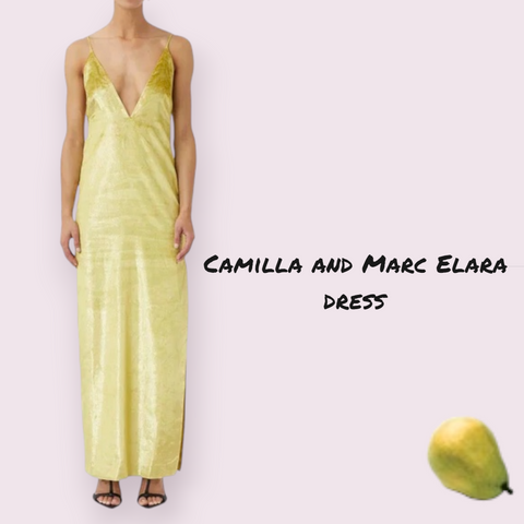 Camilla and marc Elara dress yellow formal