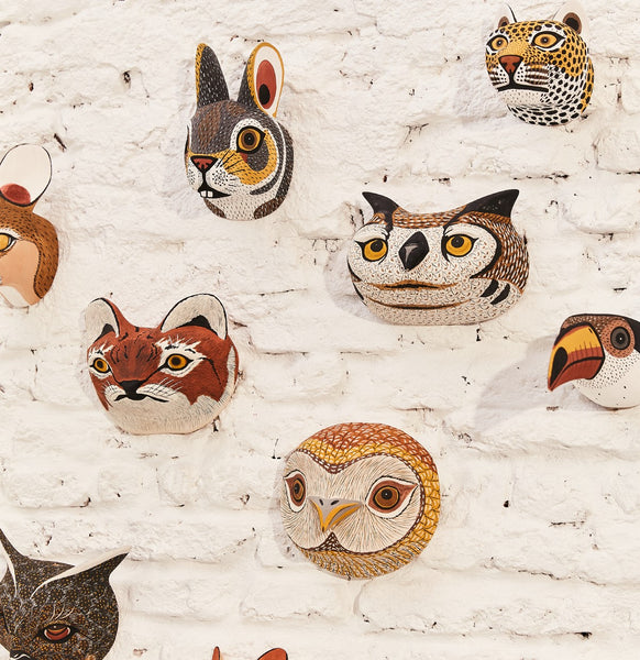 Fields Outfitting decorative masks made in Argentina.