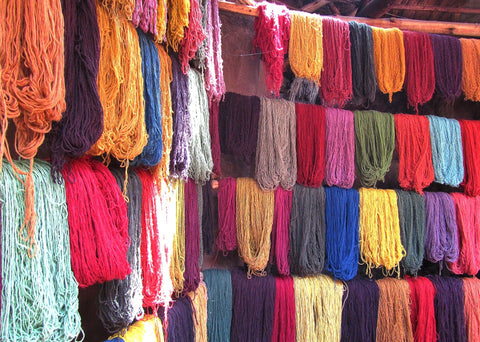 Wool dyeing