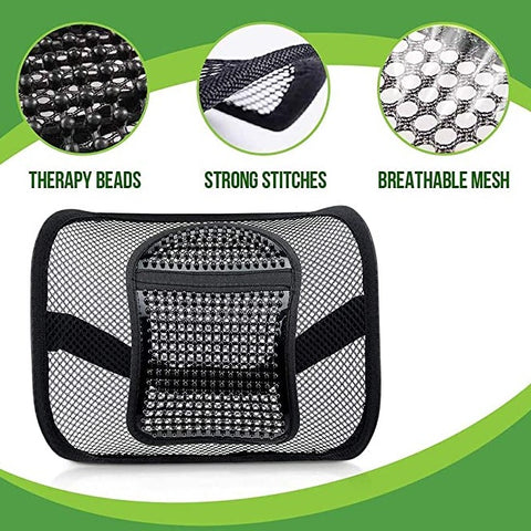 Breathable Lumbar Support Cushion Mesh Back Support for Car Seats