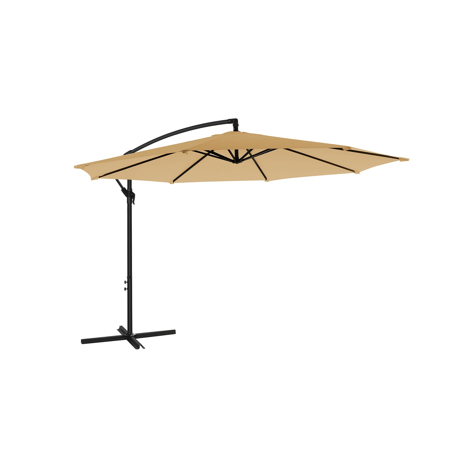 SONGMICS Taupe Large Parasol for Patio & Garden