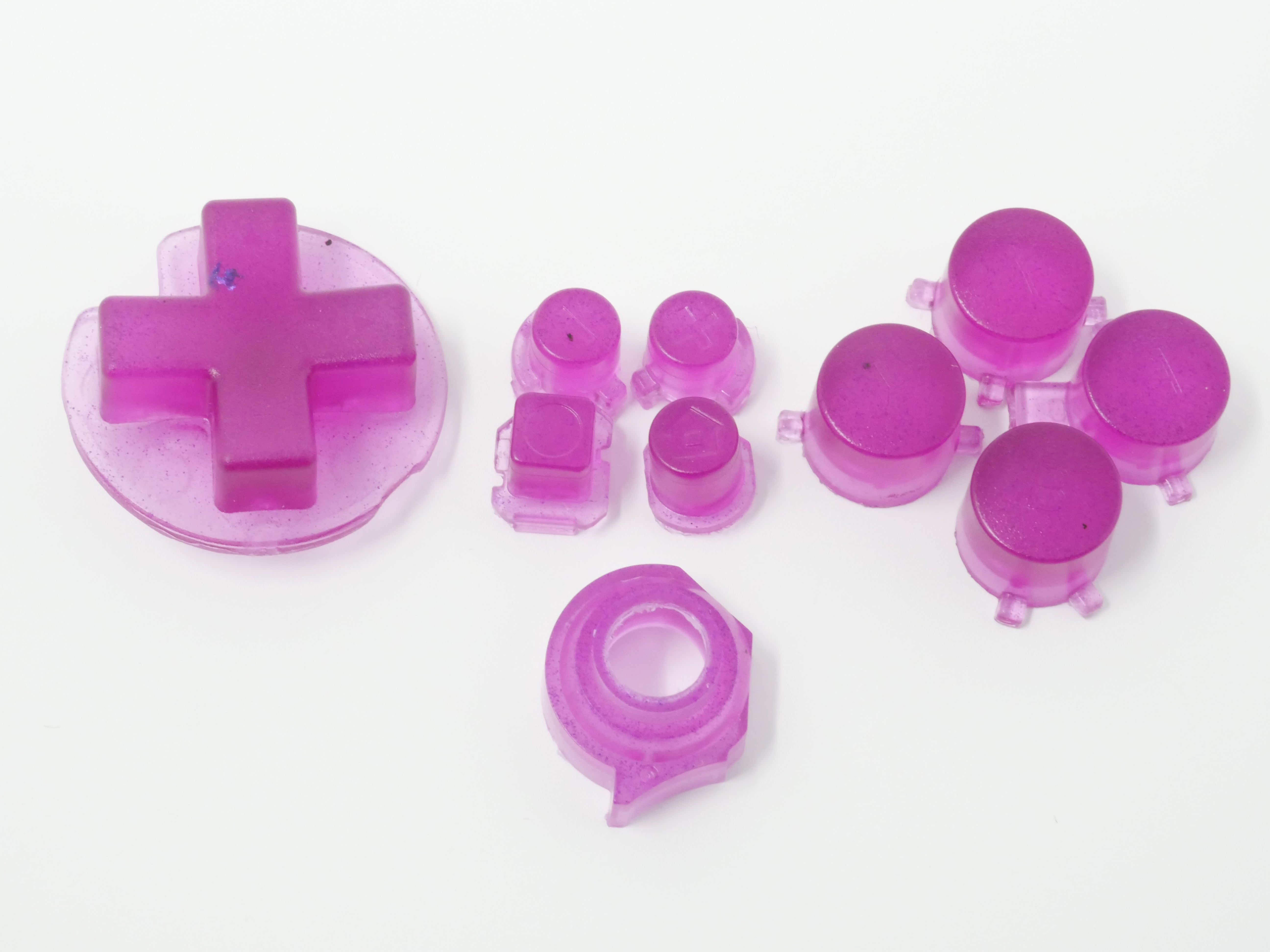 B Grade Glow in the Dark Purple Face Button Set