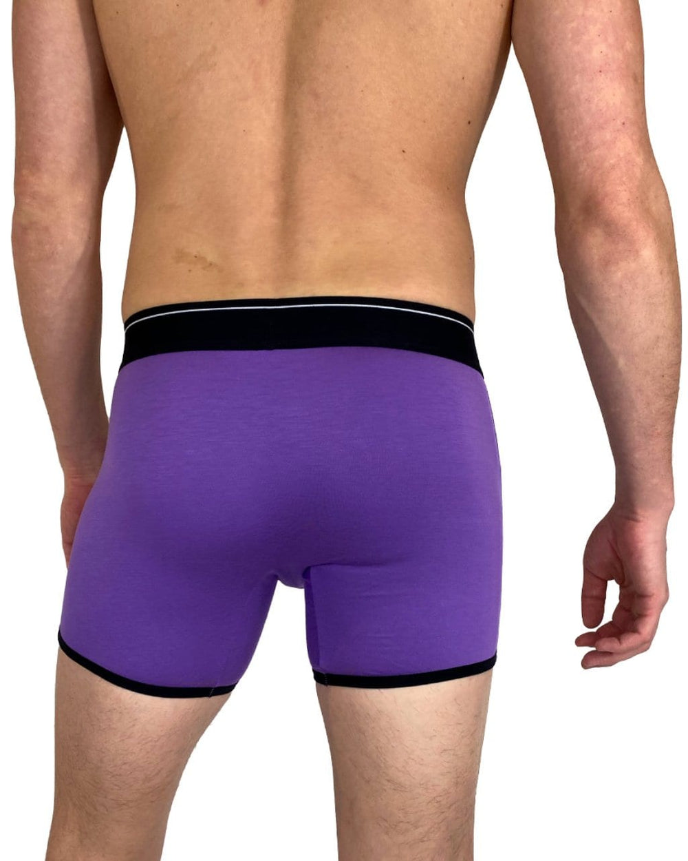 A-dam Boys Boxer briefs with purple tigers from GOTS organic cotton