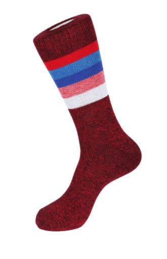 Trail Stripe Red Boot Sock – Stroked Ego