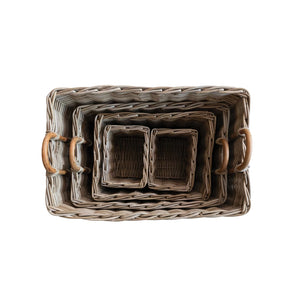 Hand-Woven Rattan Basket - Haven Haus Co