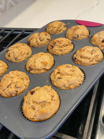 Banana Nut with Chocolate Chip Muffins