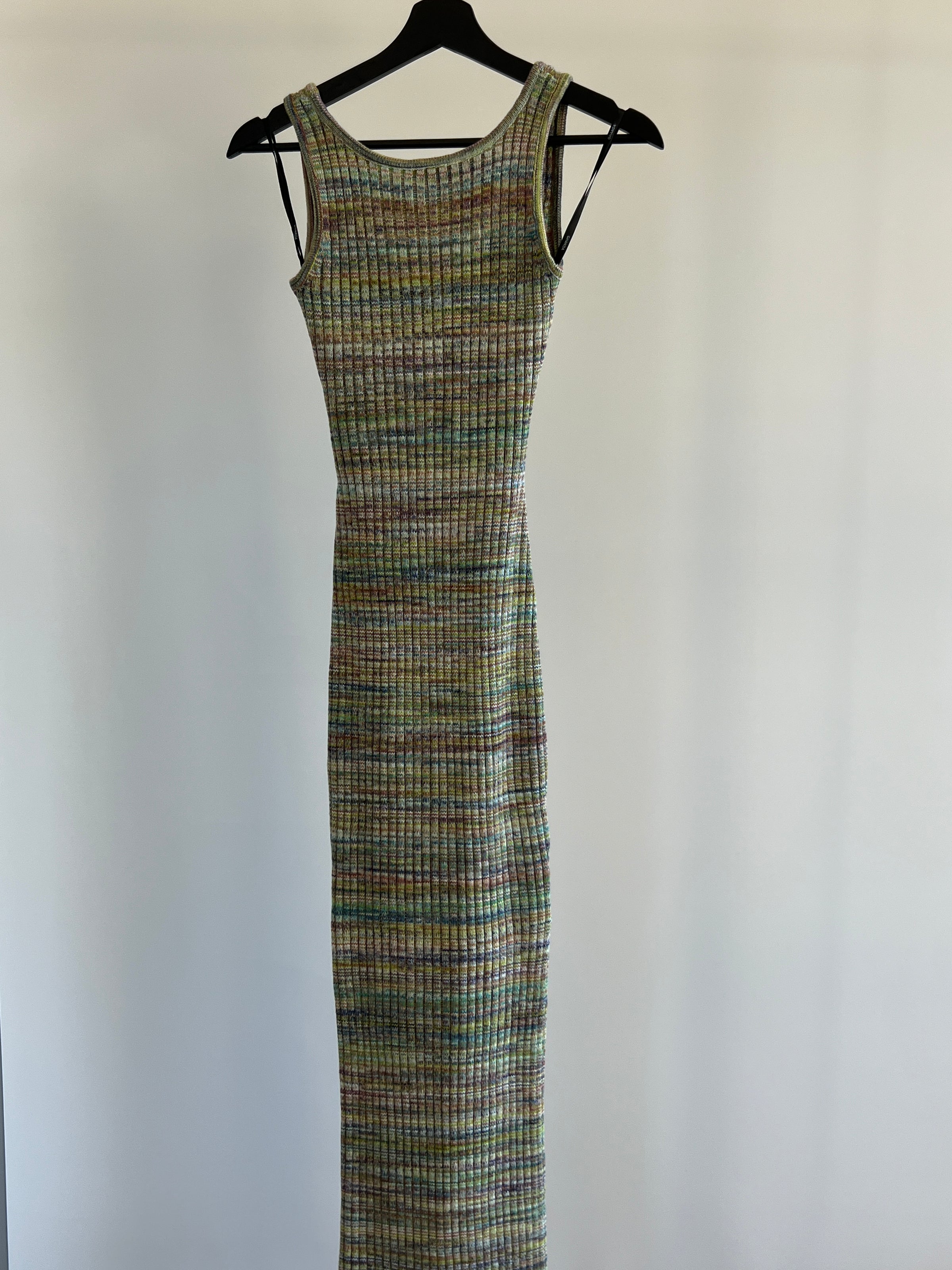 Ghanda Green Knit Midi Dress - XS – flashbackshop.com.au