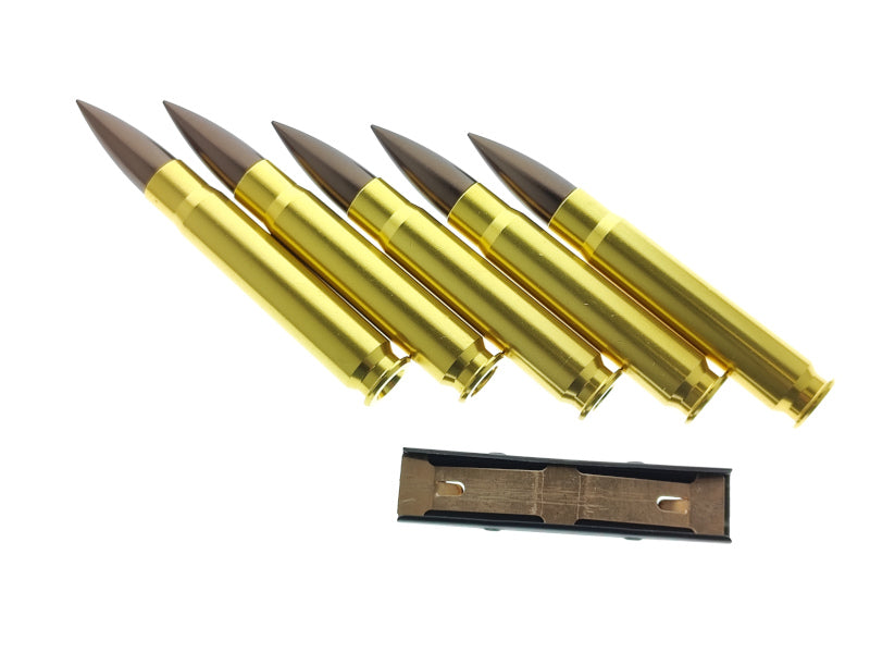 Super Realistic M249 5.56 Cartridge Belt (Fake Dummy Shell Bullets) - set  of 60 - Hero Outdoors