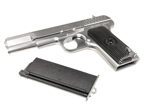 SRC SR-33 TT33 GBB Airsoft Pistol (Silver)