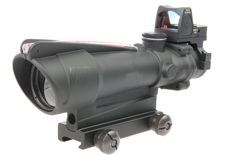 Arrow Optics TA11D 3.5x32 Fiber Illuminated Red Crosshair ACOG Scope ...