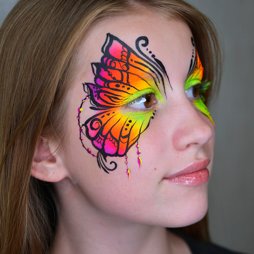 5 Colourful Butterfly Face Paint Ideas - Face Paint Shop Australia