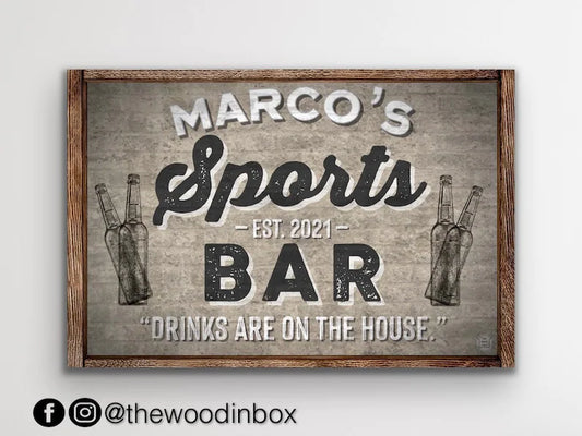 Custom Baseball Field Sign, Man Cave, Game Room, Sports Bar Decor