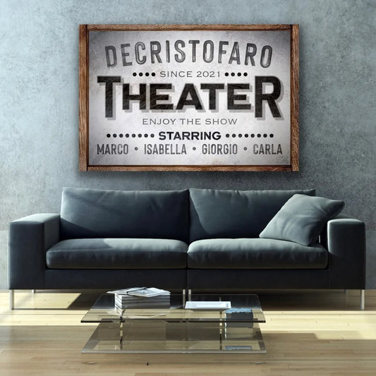 Film Reel Personalized Vintage Home Theater Sign Wall Art for Movie Lovers  - Custom Movie Wall Art, Man Cave Decor, Movie Sign
