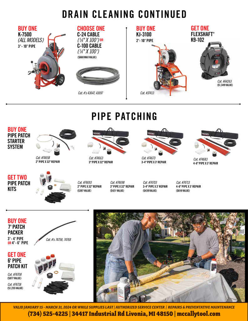 Ridgid Promo 2024 McCally Tool and Supply