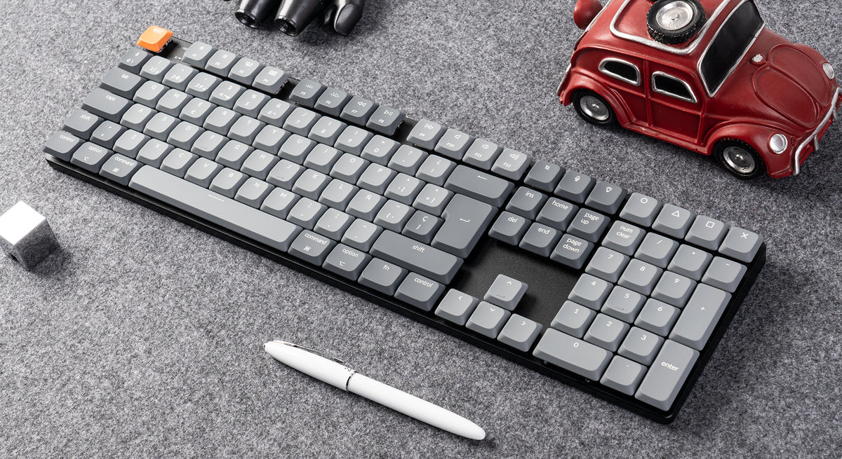 Keychron K5 Max Full Size Layout QMK/VIA ultra-slim custom mechanical low profile keyboard ISO Layout