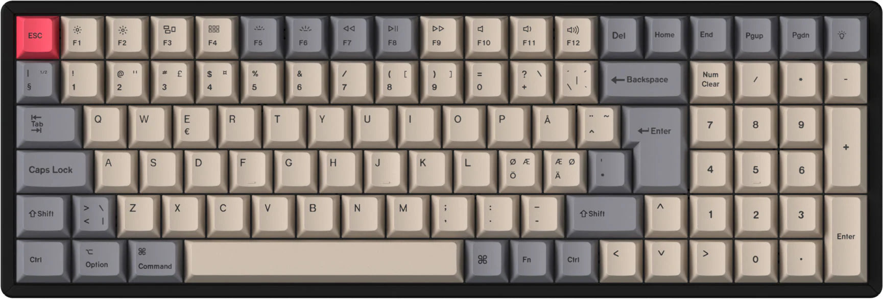 ISO OEM Dye Sub PBT Full Set Keycap Set-White Mint