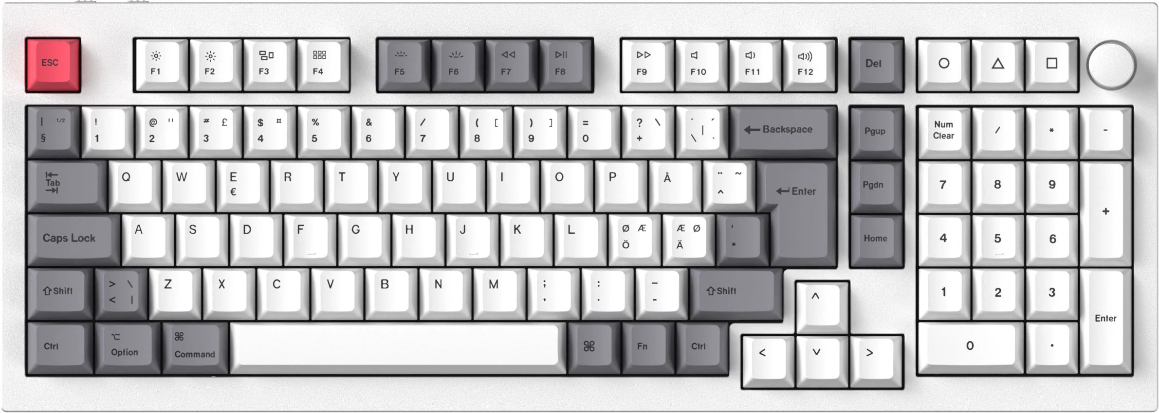 ISO Cherry Dye-Sub PBT Full Set Keycap Set - Retro