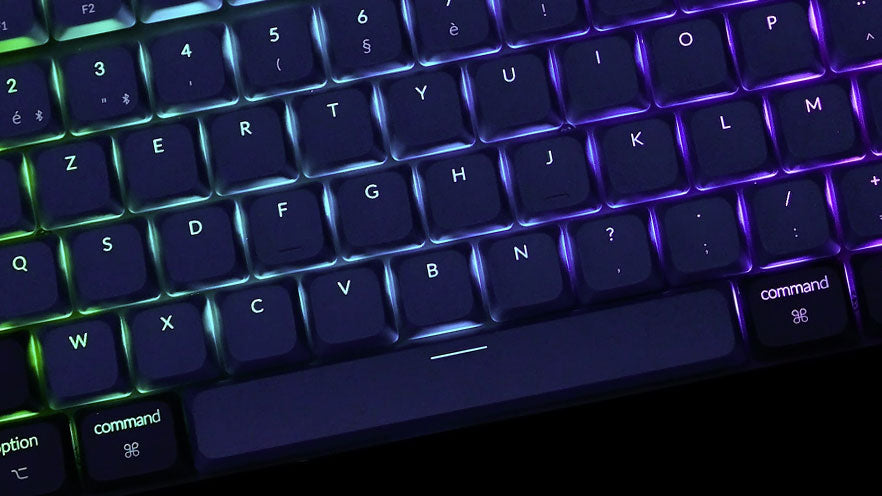 Shine-Through ABS Keycaps of Keychron K3 Pro QMK/VIA Wireless Mechanical Keyboard ISO Layout Collection