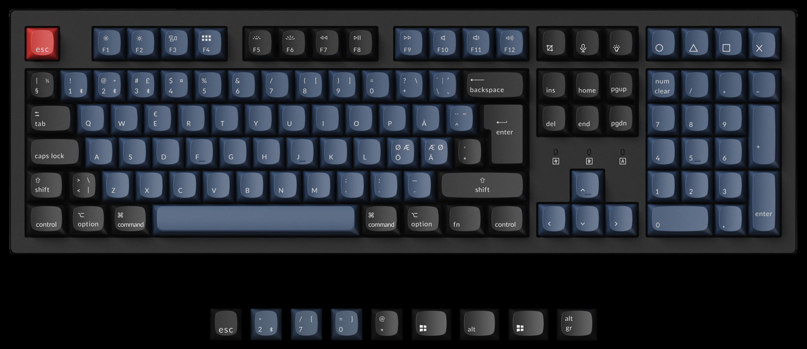 Keychron K10 Pro QMK/VIA Wireless Mechanical Keyboard For Mac And Windows-Nordic ISO Layout