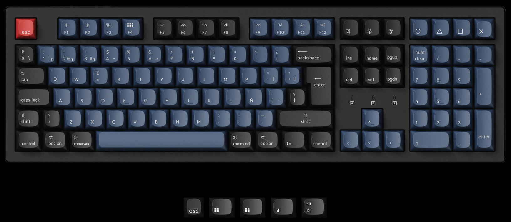 Keychron K10 Pro QMK/VIA Wireless Mechanical Keyboard For Mac And Windows-Spanish ISO Layout