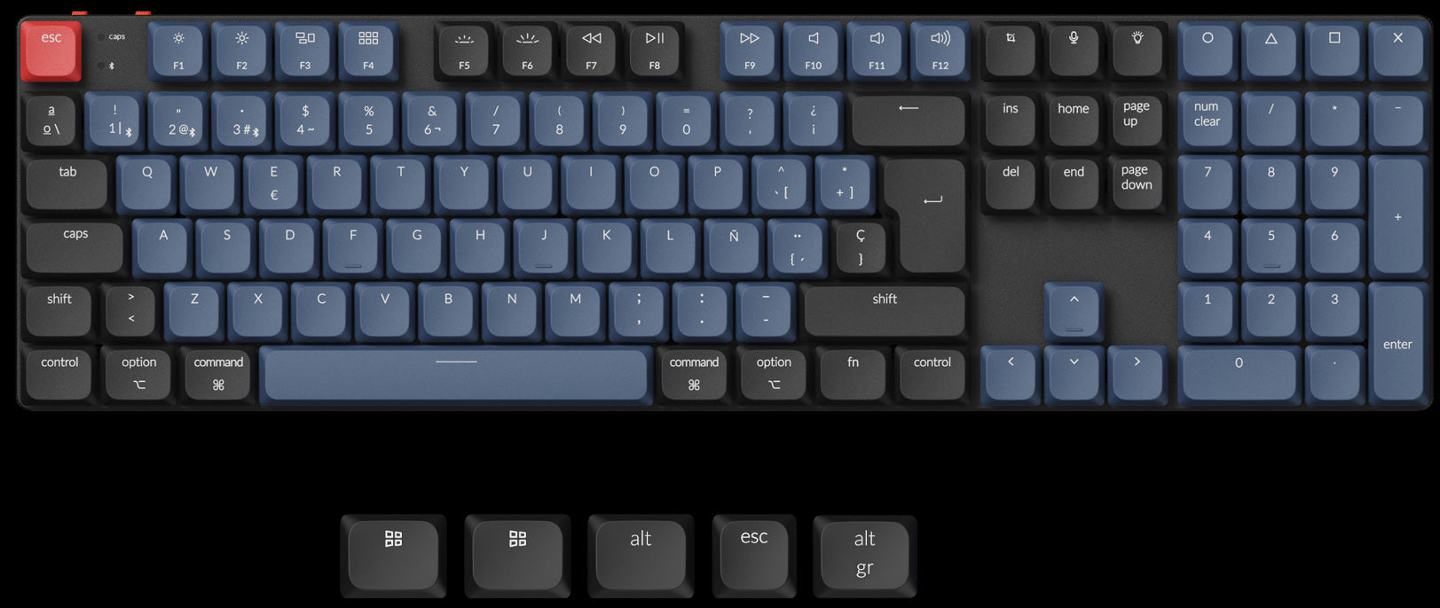 KeycKeychron K5 Pro QMK/VIA Low-Profile ultra-slim Wireless Mechanical Keyboard ISO Layout