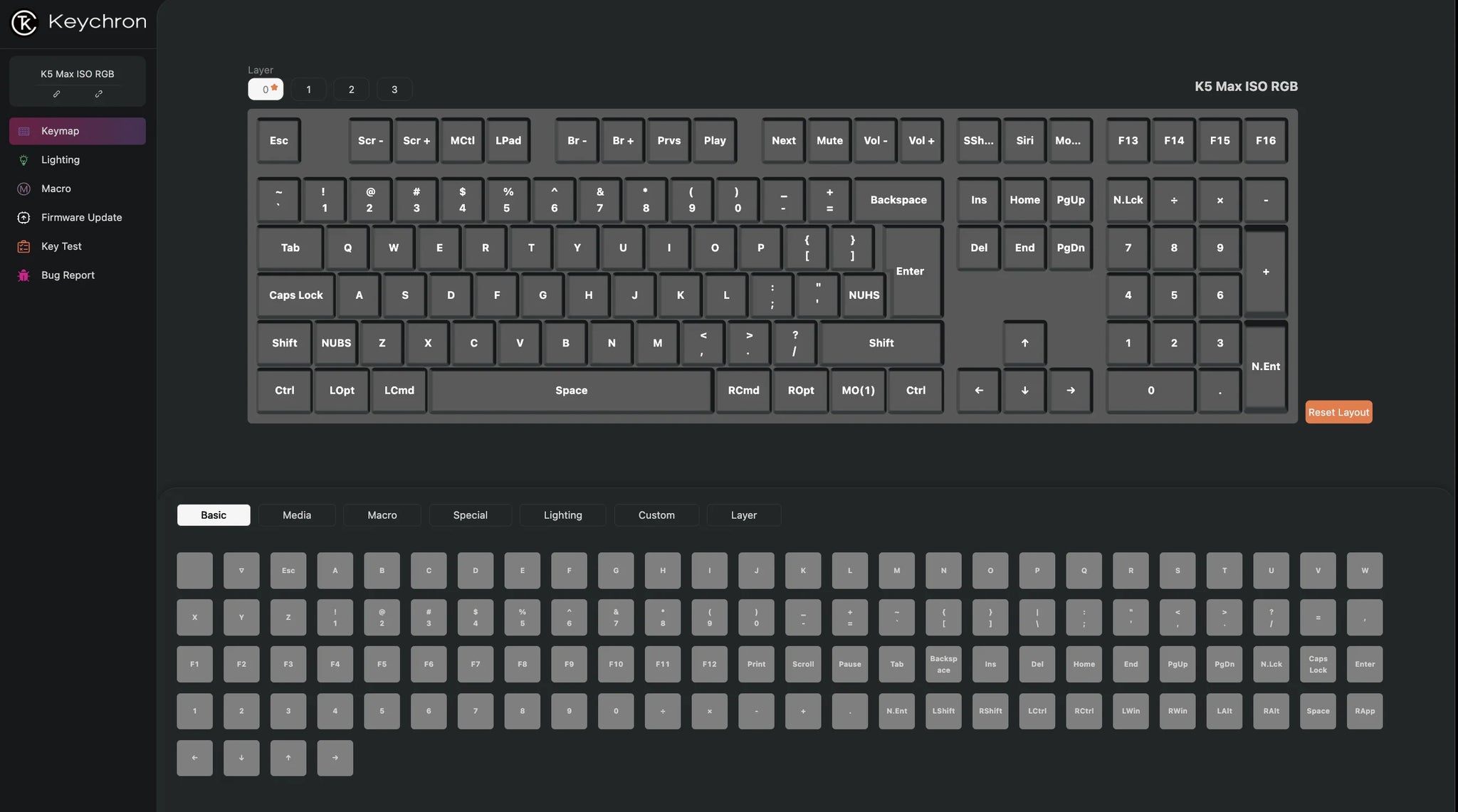Program the K5 Max with QMK & Launcher