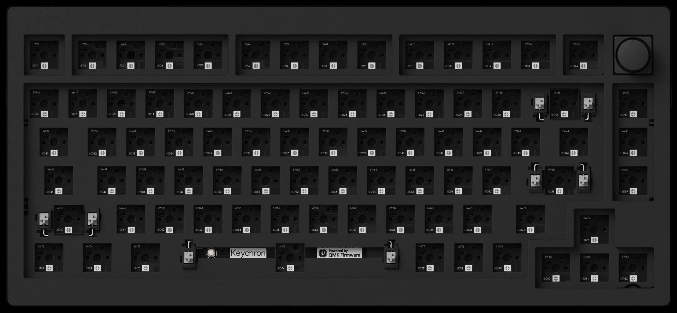 Hot-swappable of Keychron V1 Max QMK/VIA Wireless Custom Mechanical Keyboard