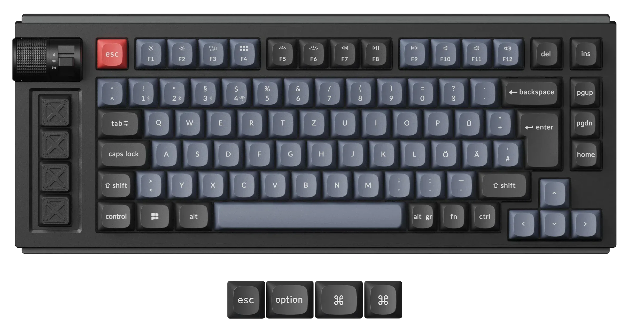 Lemokey L1 German DE-ISO QMK Wireless Mechanical Keyboard