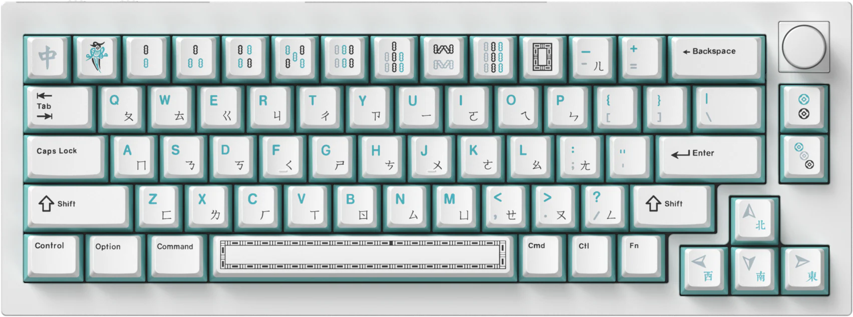 OEM Dye-Sub PBT Full Set Keycap Set - Mahjong