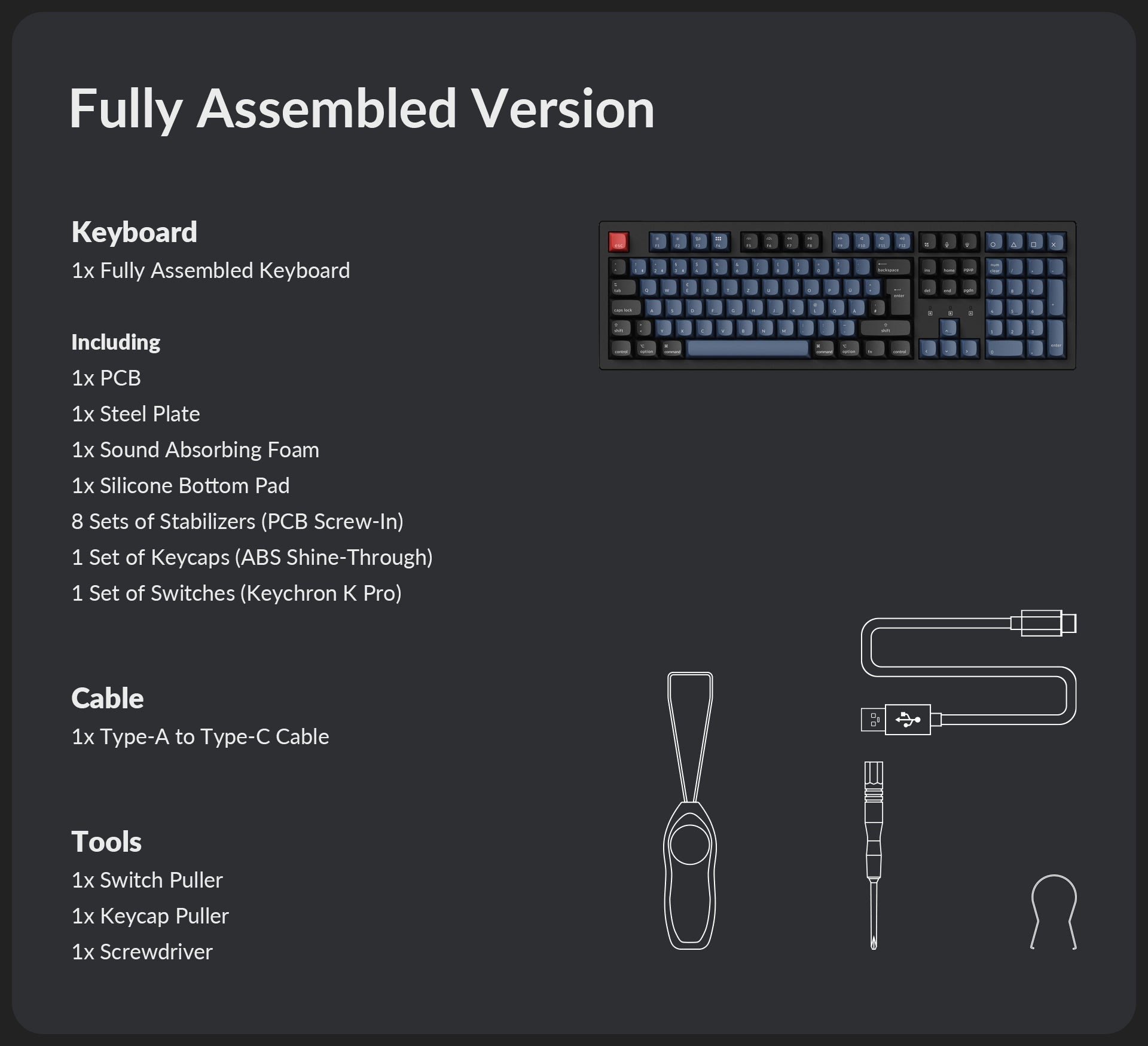 Keychron K10 Pro ISO package content