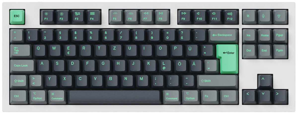 ISO OEM Dye-Sub PBT Full Set Keycap Set - Hacker Mint