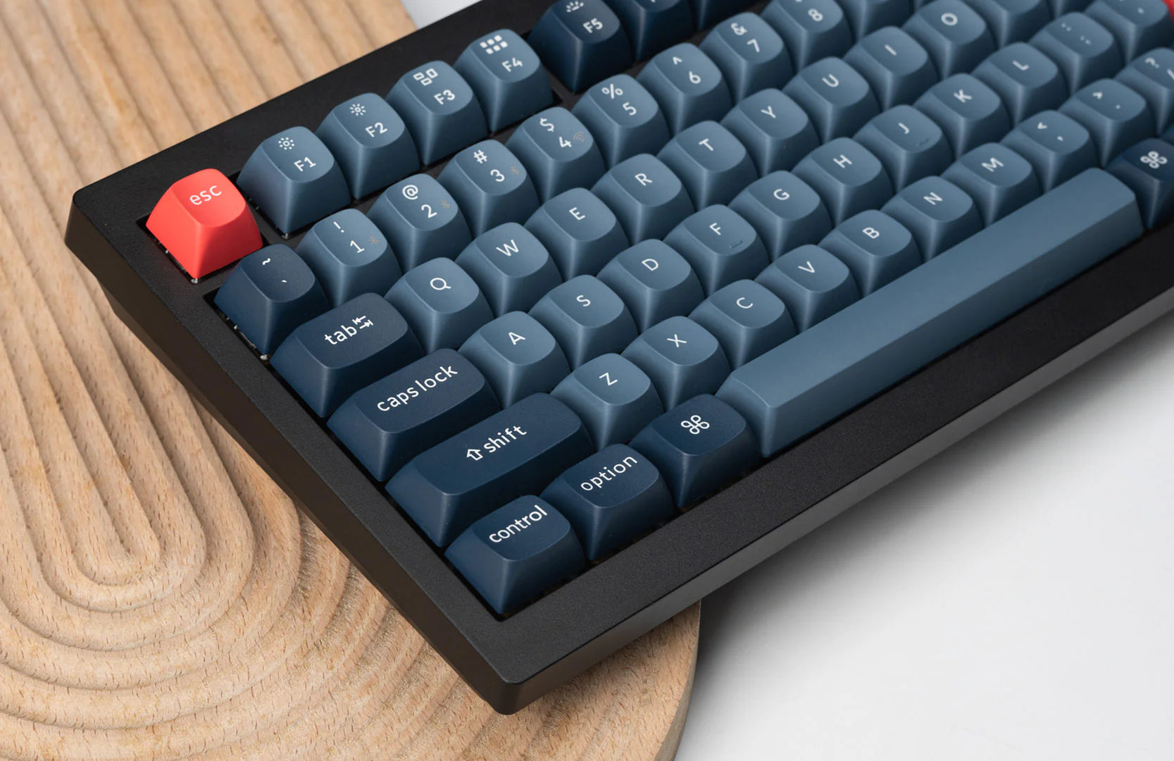 OSA Profile Double-shot PBT Keycaps of Keychron V1 Max QMK/VIA Wireless Custom Mechanical Keyboard