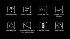 Features of Keychron K8 Pro QMK/VIA Wireless Mechanical Keyboard - ISO Layout