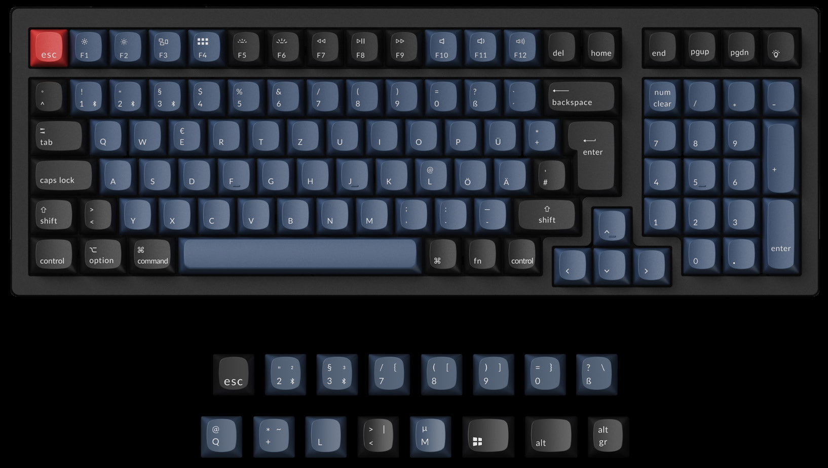 Keychron K4 Pro QMK/VIA Wireless Mechanical Keyboard For Mac And Windows-German ISO Layout