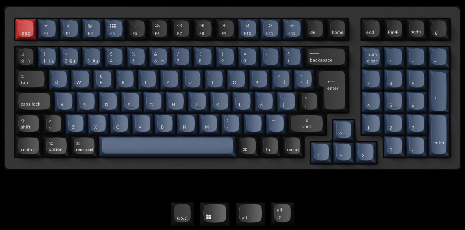 Keychron K4 Pro QMK/VIA Wireless Mechanical Keyboard For Mac And Windows-Spanish ISO Layout