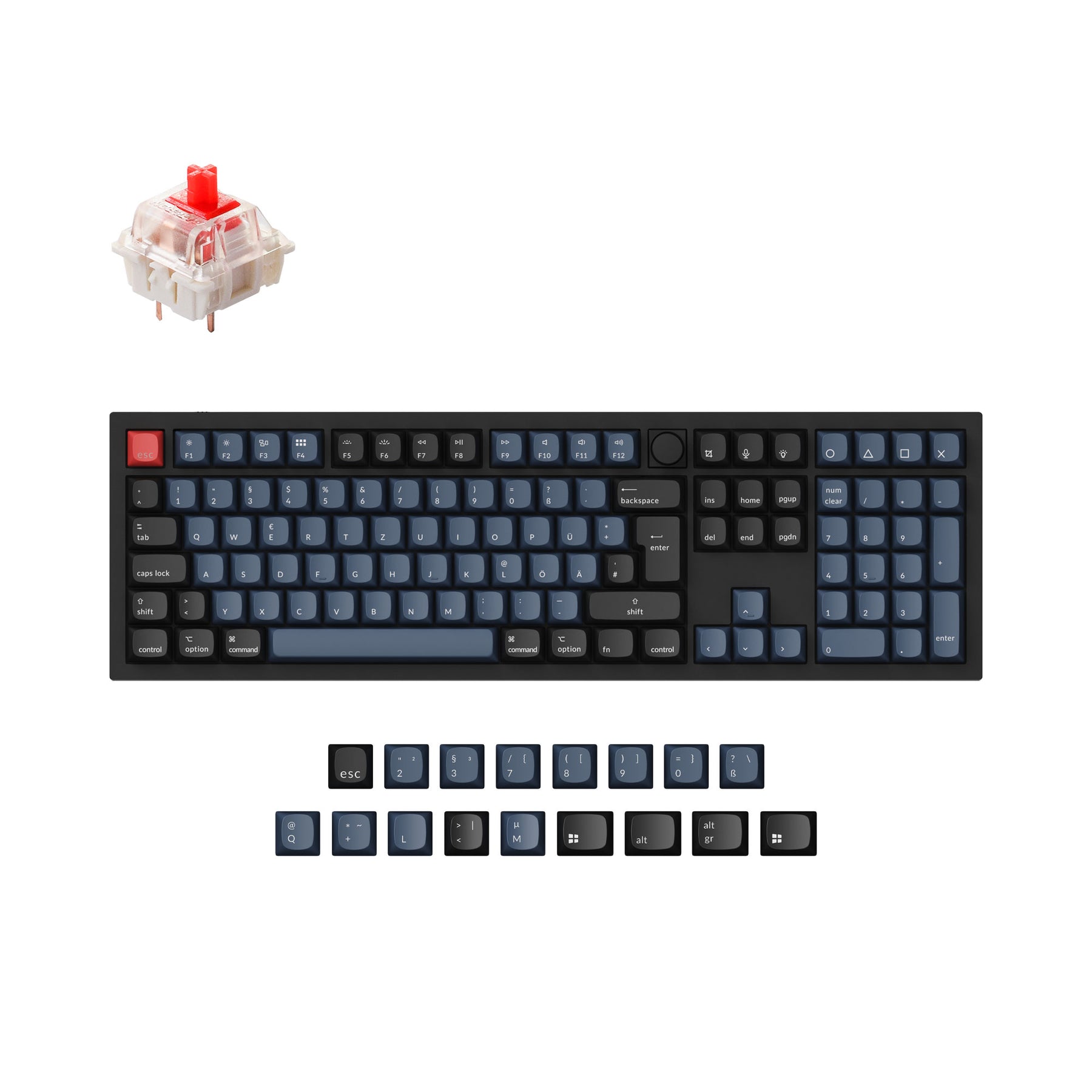 Keychron Spanish Layout ABS Full Set Keycap Set