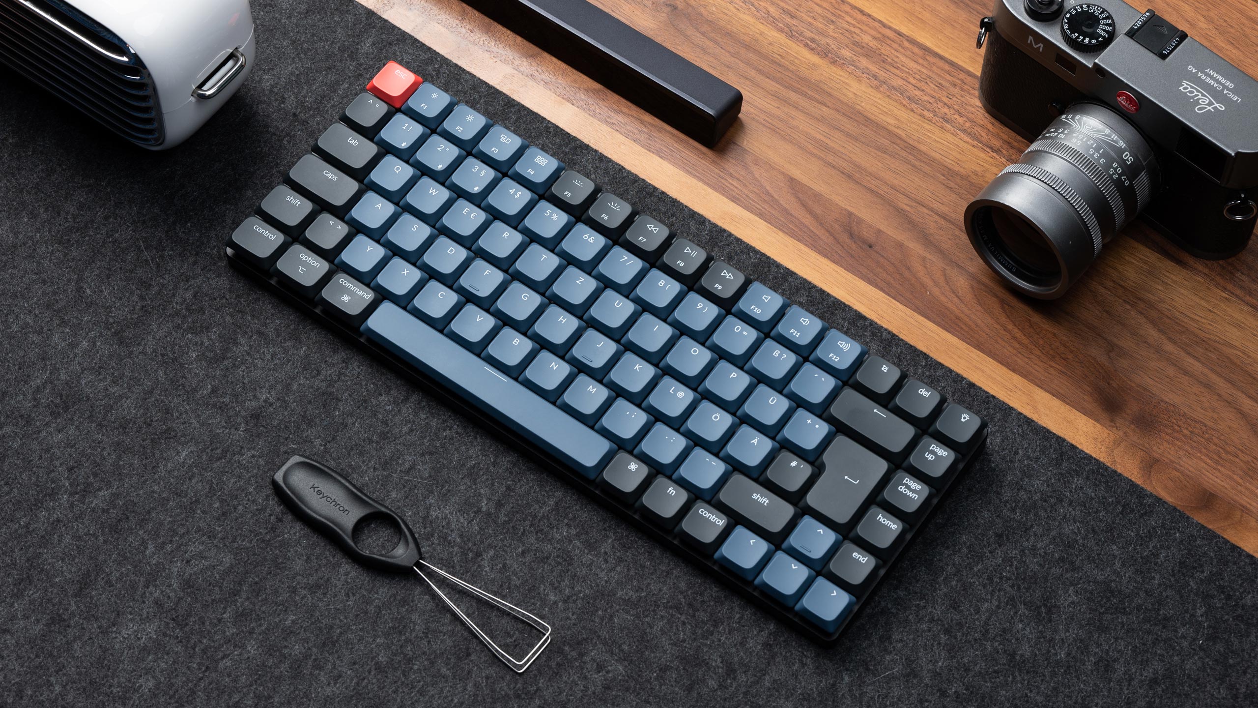 Wireless and Wired of Keychron K3 Pro QMK/VIA ultra-slim custom mechanical keyboard low-profile ISO layout