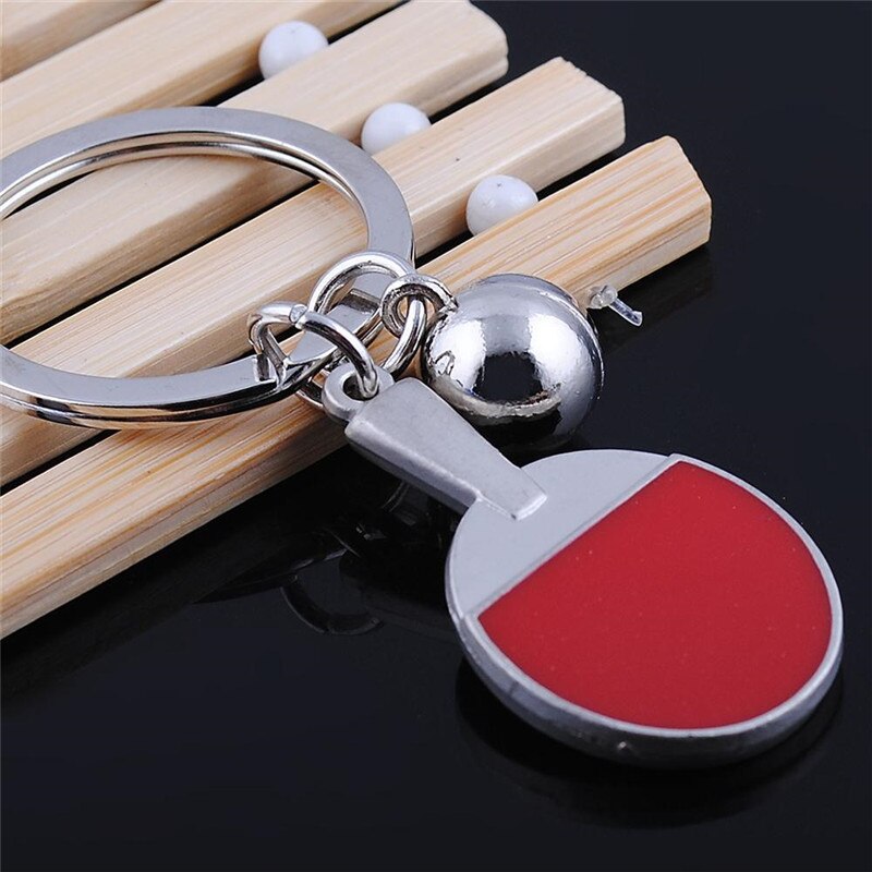 Sport Ping Pong Table Tennis Ball Keychain
