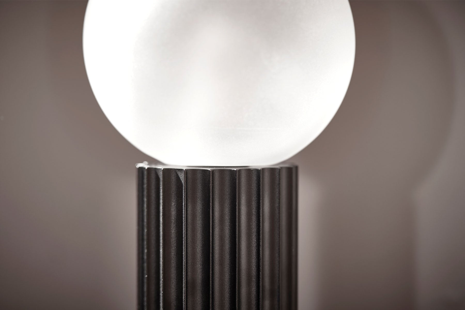 Marz Designs Attalos Table Lamp 95 in Brushed Black, detailed image.