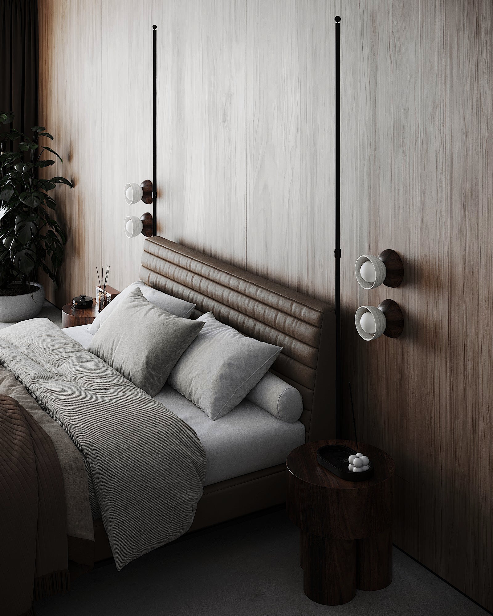 'Summer house bedroom' designed by Oksana Panko Architect.