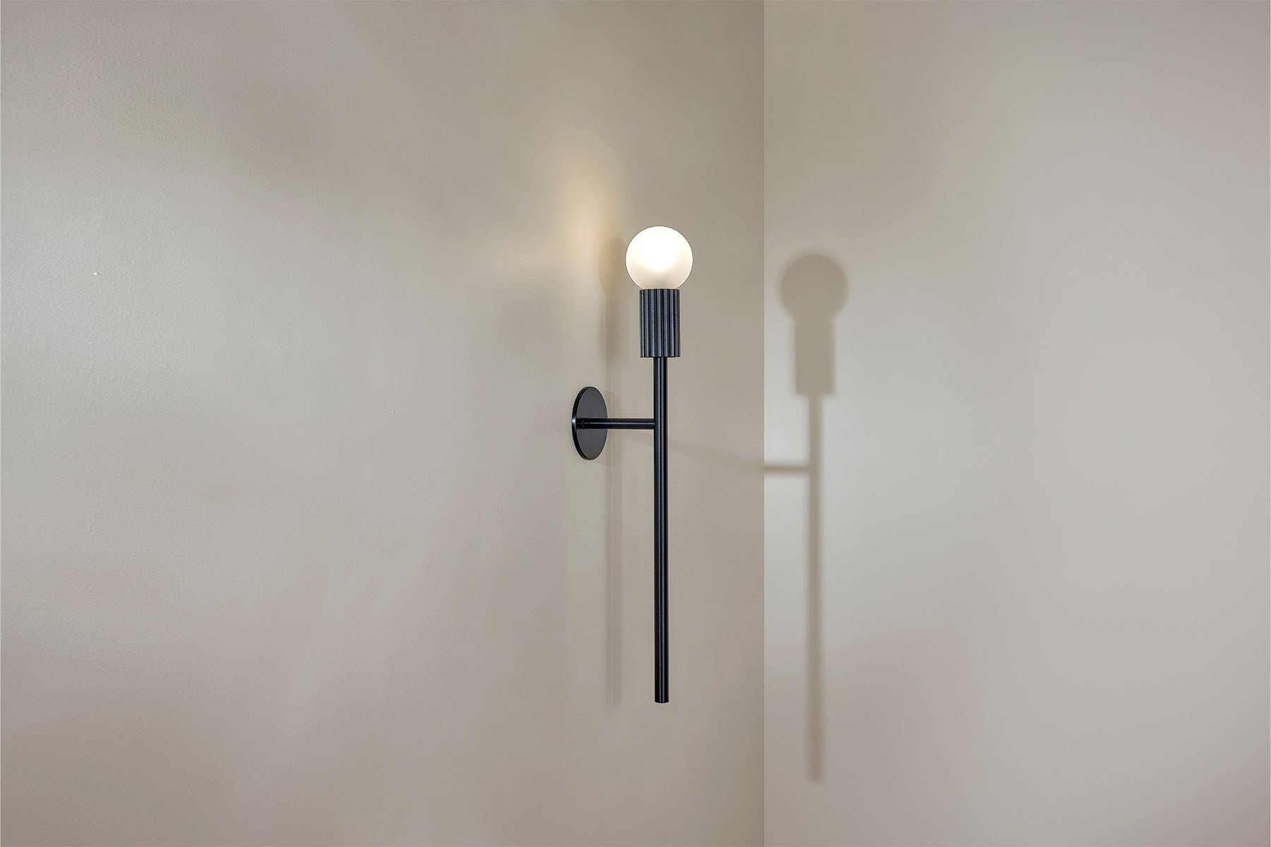 Marz Designs Attalos Wall Light 95 in Brushed Black