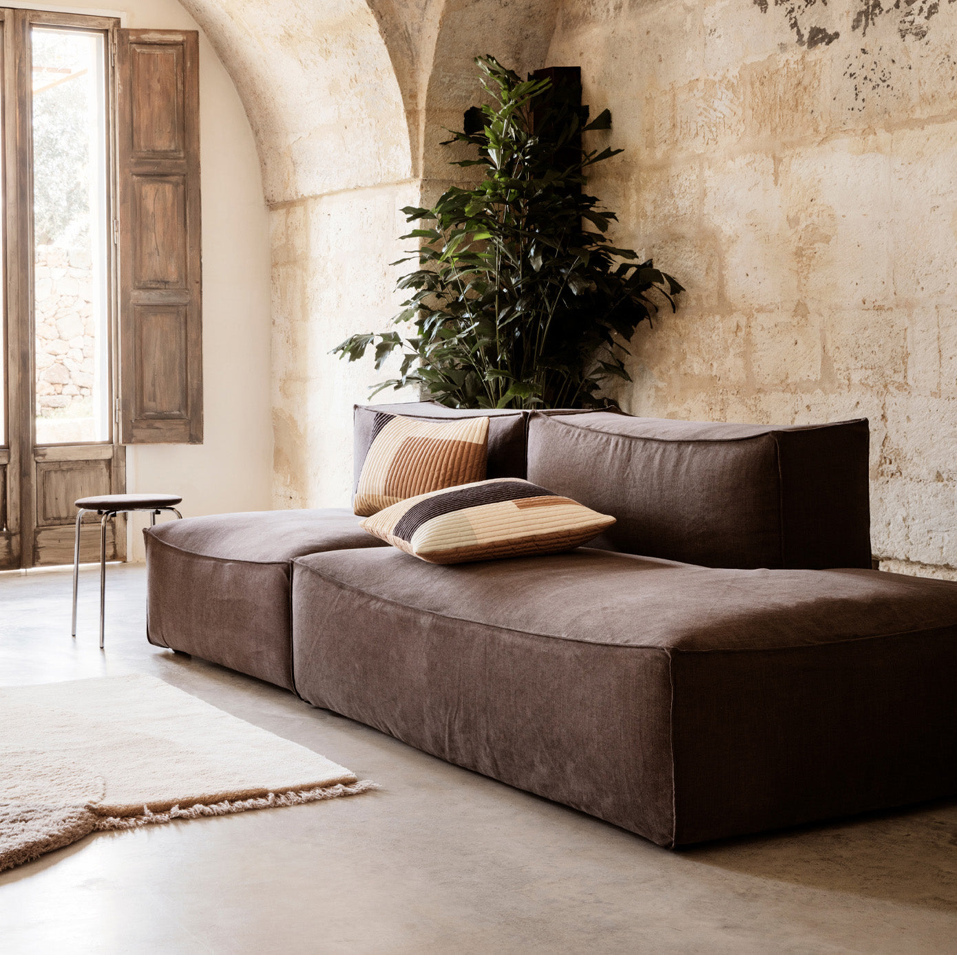 Ferm Living - Catena Module Sofa in Madison Brown