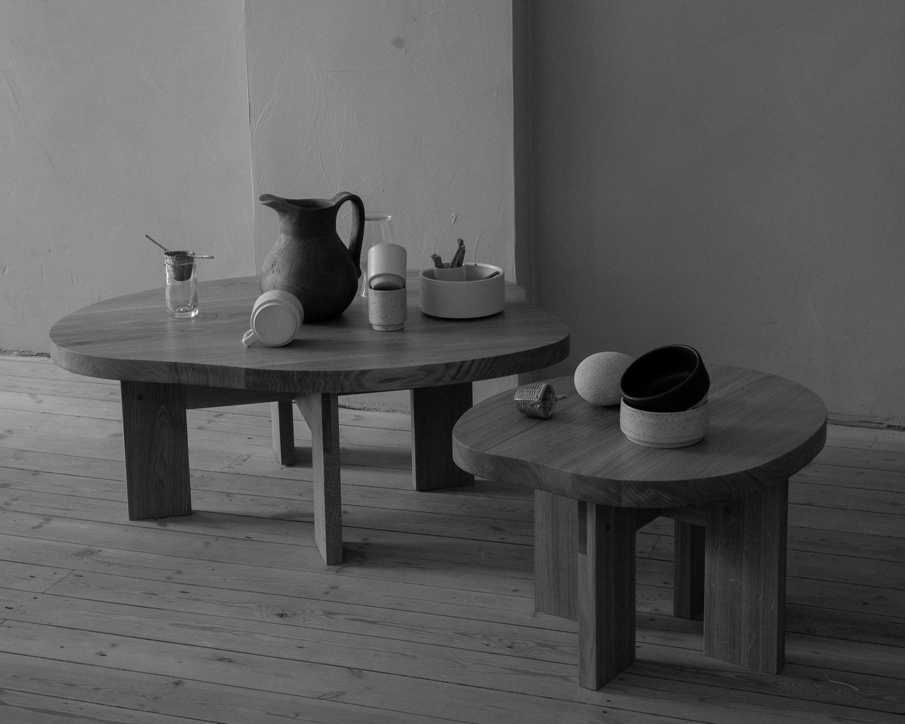 Farmhouse Coffee Table and Side Table in-situ. Image provided by FRAMA