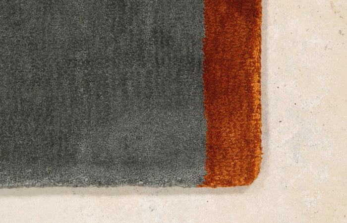 Bamboo Blend Stripe - Pewter / Marigold