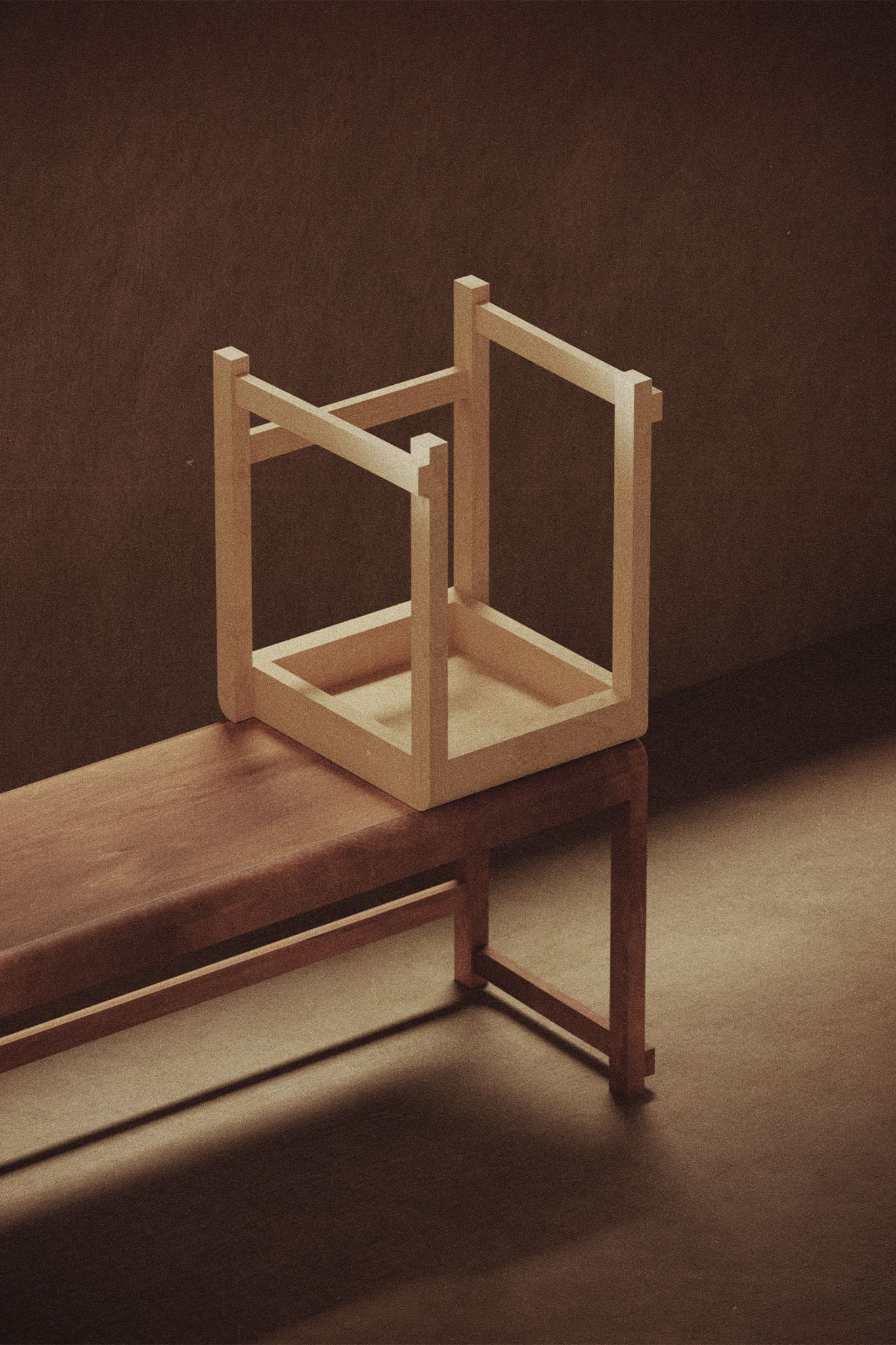 Frama Stool 01 Low in Natural Birch. Image provided by Frama.