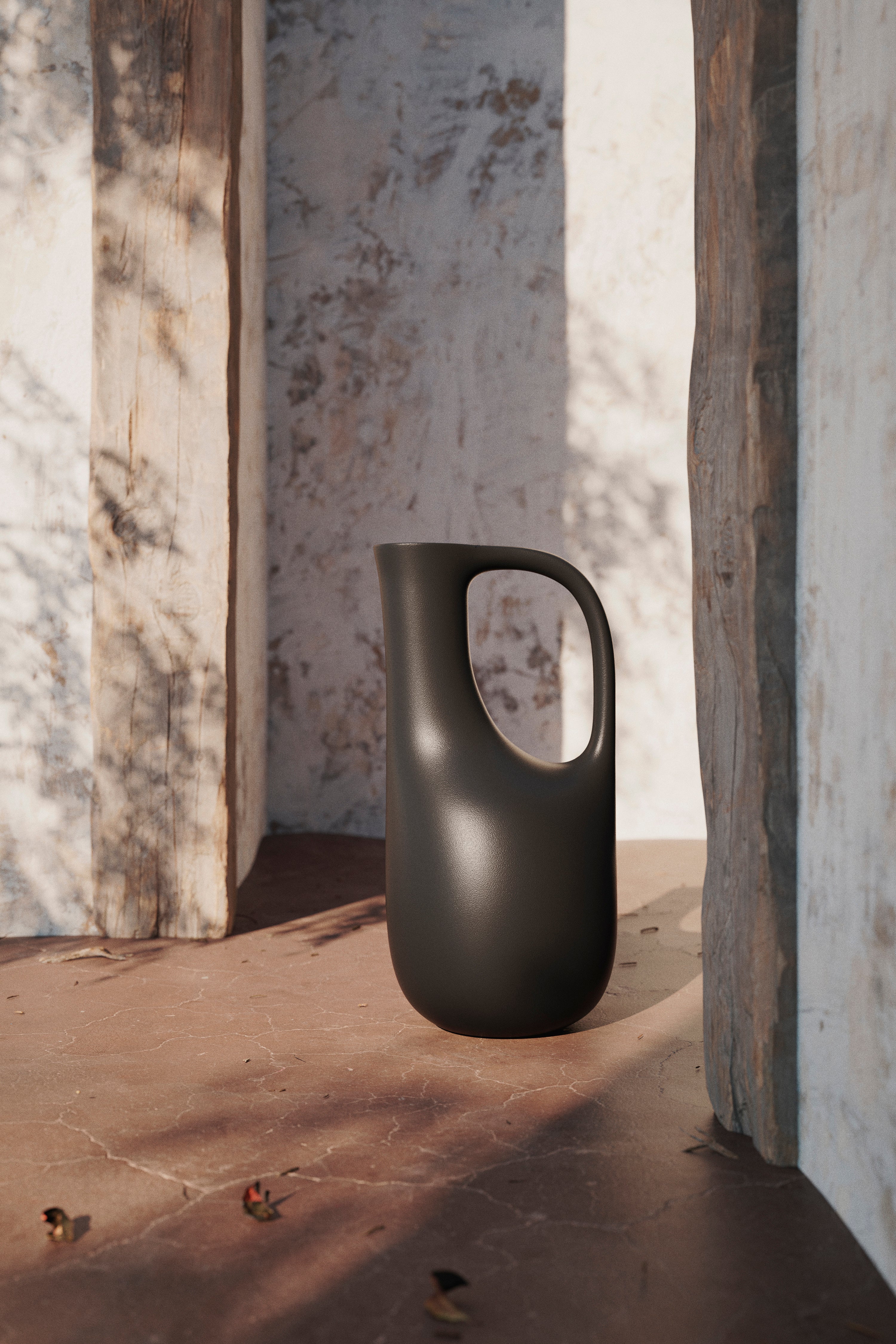 Liba Watering Can in Black. Image by Ferm Living