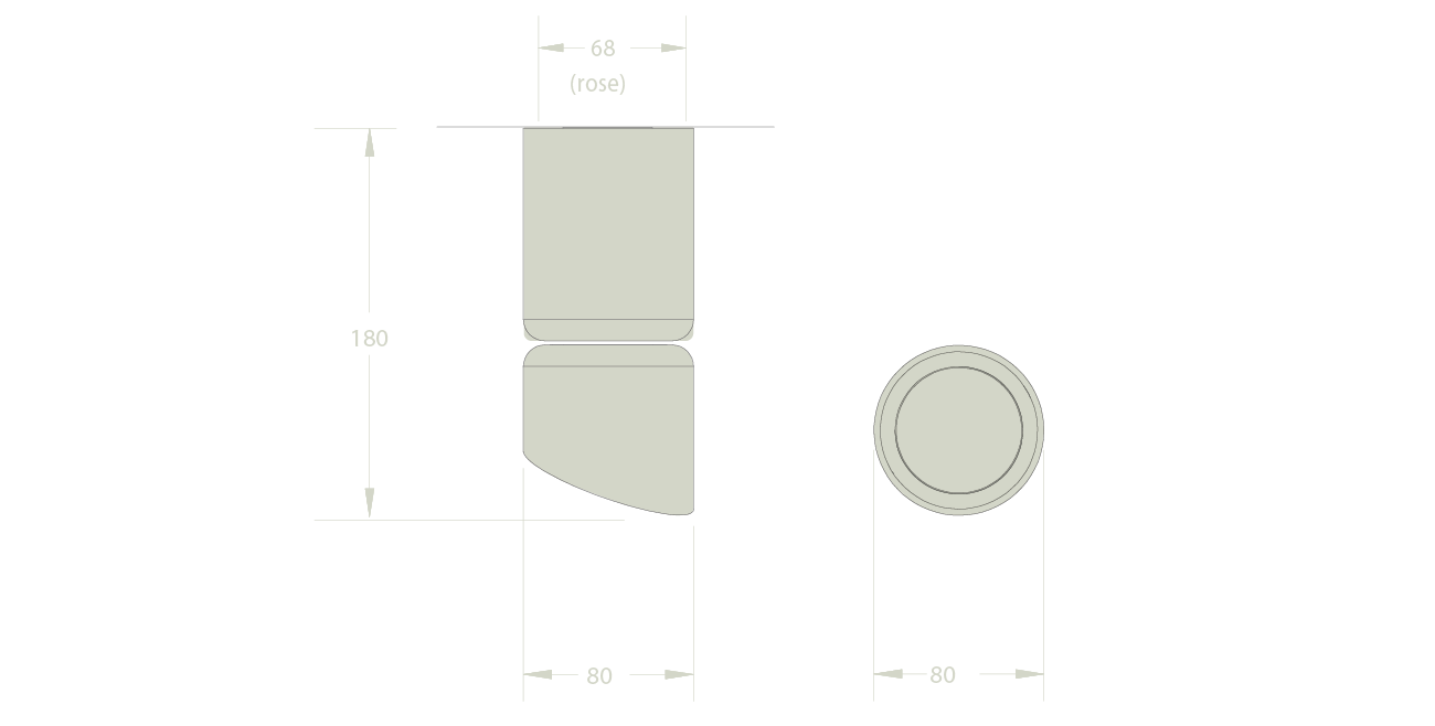 Marz Designs Terra 1.5 Ceiling Light dimensions.