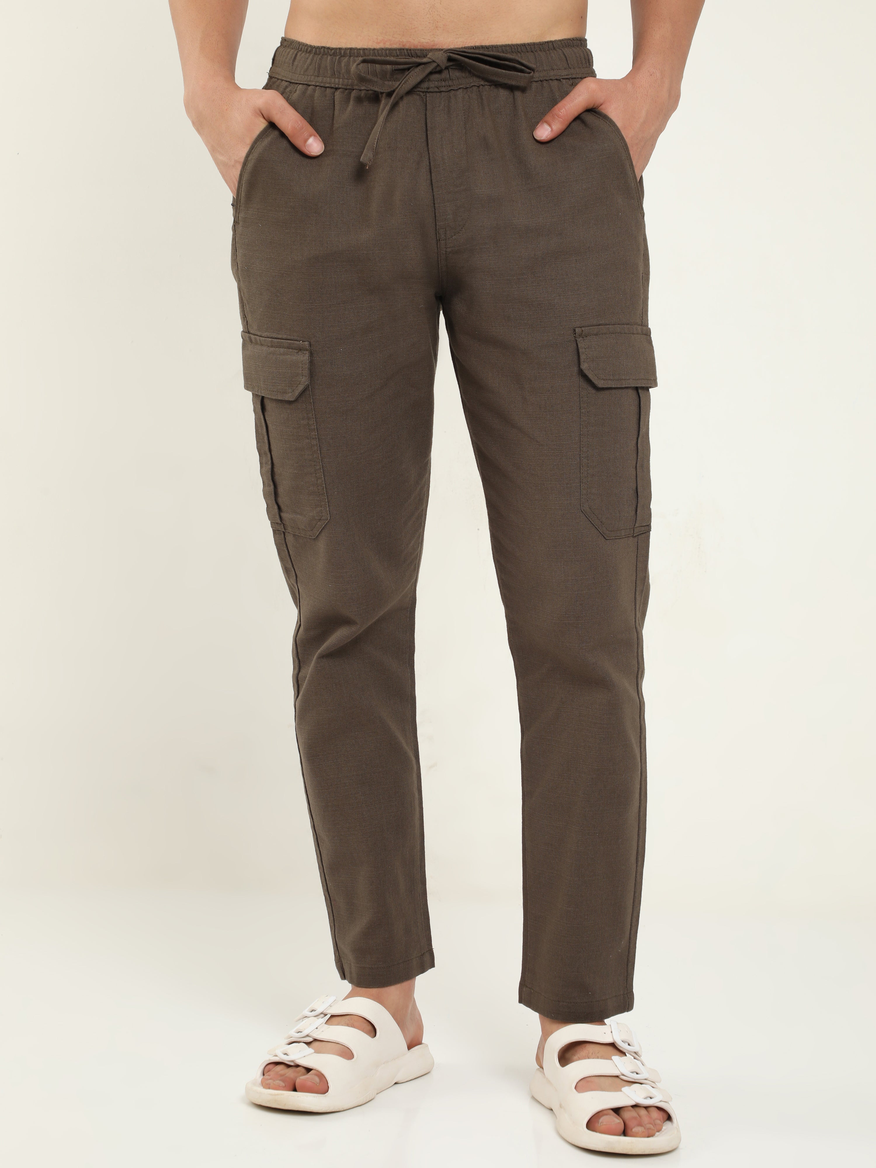 Men Lazy Fern Linen Pants, Marquee Industries Private Limited